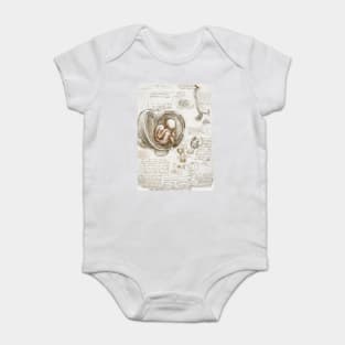 Studies of the Fetus in the Womb - Leonardo da Vinci Baby Bodysuit